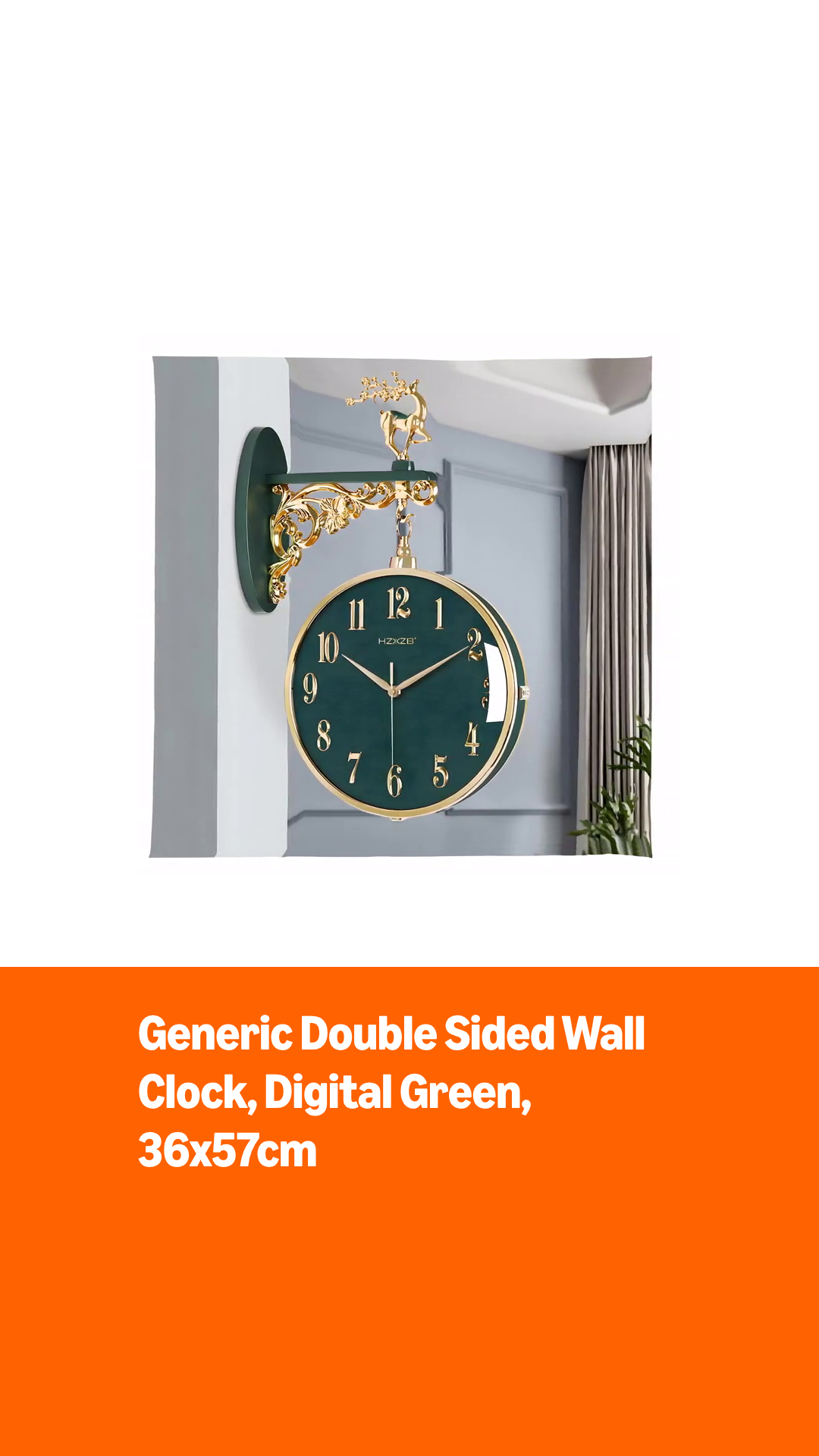 Amazon.com: Double Sided Wall Clocks, Silent Non-Ticking Wall